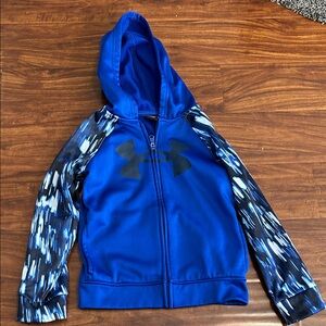 Under Armour Royal Blue Jacket with Patterned Sleeves